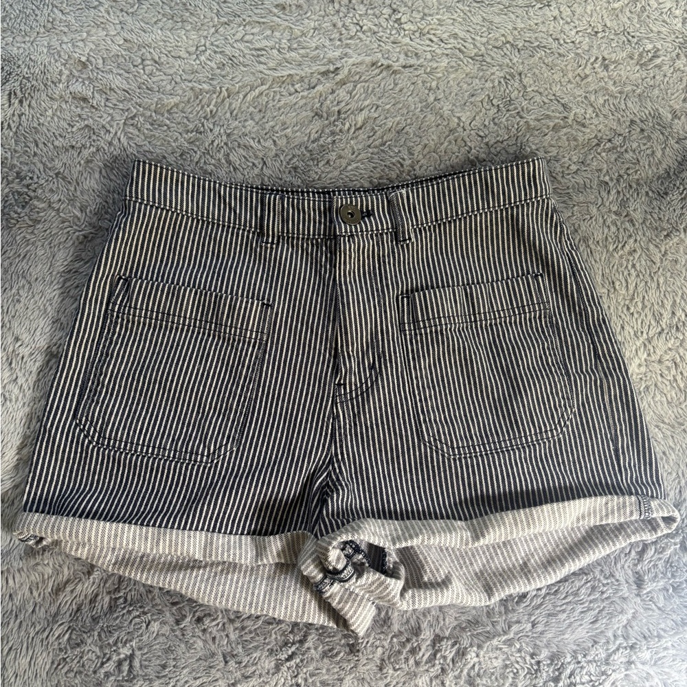Navy and White Vans Shorts
